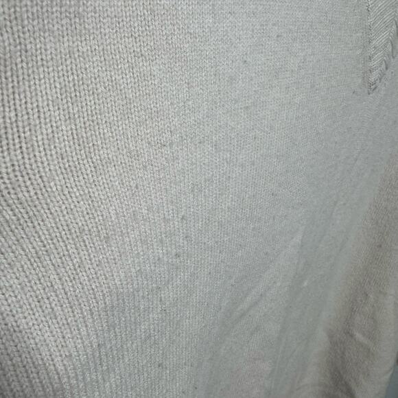 Athleta Wool Cashmere Sweater XS Beige V-Neck Pullover Fall Winter Cozy - Picture 10 of 12